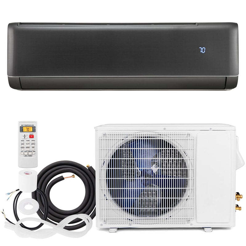 12000 BTU Mini Split Air Conditioner & Heater, 21 SEER2 Energy Star Certified Inverter Split AC with Heat Pump, Cools 750 Sq.Ft Bedroom, Home, Office