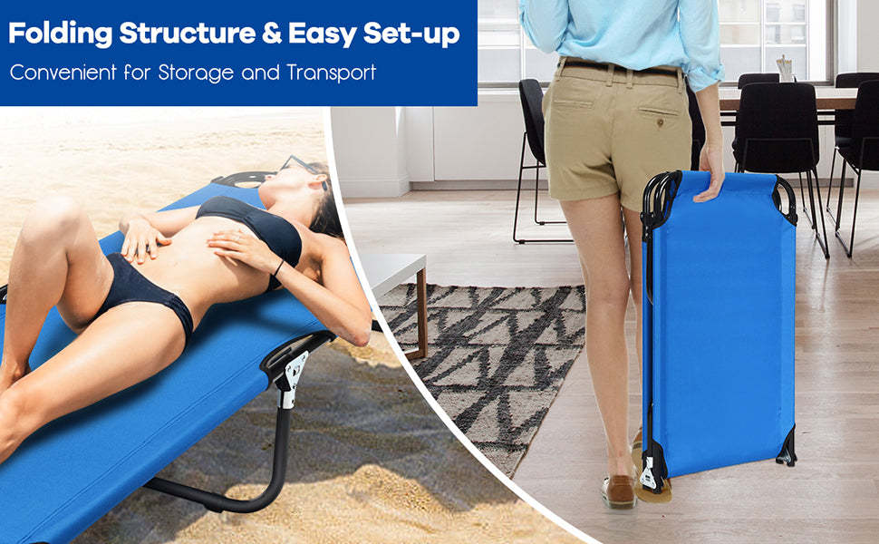 Folding Camping Bed Outdoor Portable Military Cot for Sleeping Hiking Travel