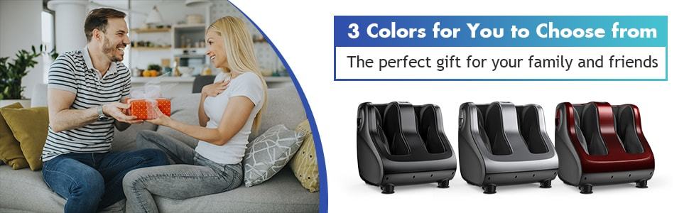 Shiatsu Foot and Calf Massager Vibration Foot Massager with Heat, Kneading, Adjustable Tilt Base & Remote Control