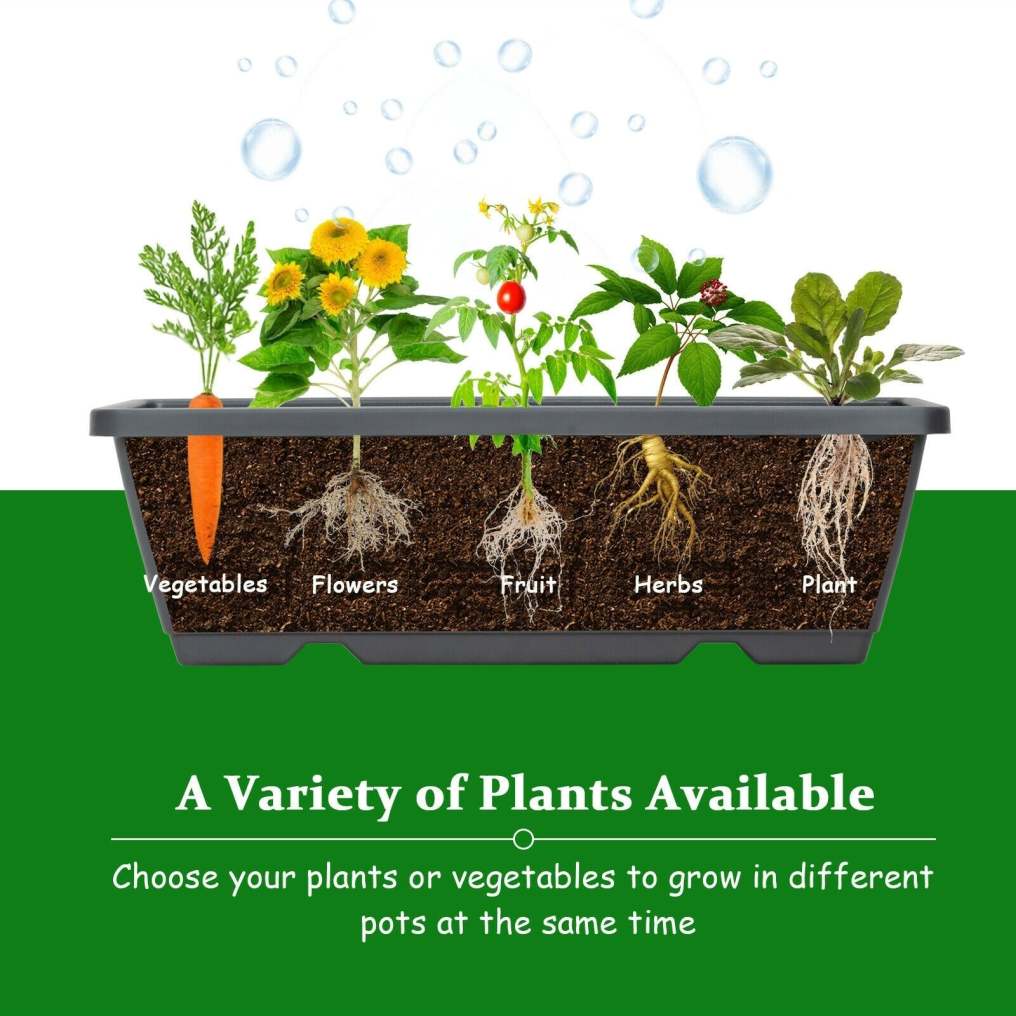 4ft Vertical Raised Garden Bed 5-Tier Planter Box with Container Boxes for Patio Balcony Flower Herb Vegetables