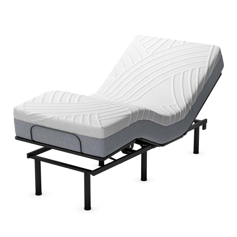 10 Inch Twin XL Adjustable Bed Mattress 3D Transformable Cutting Foam Mattress Cool Gel Infused & Bamboo Charcoal Memory Foam Mattress