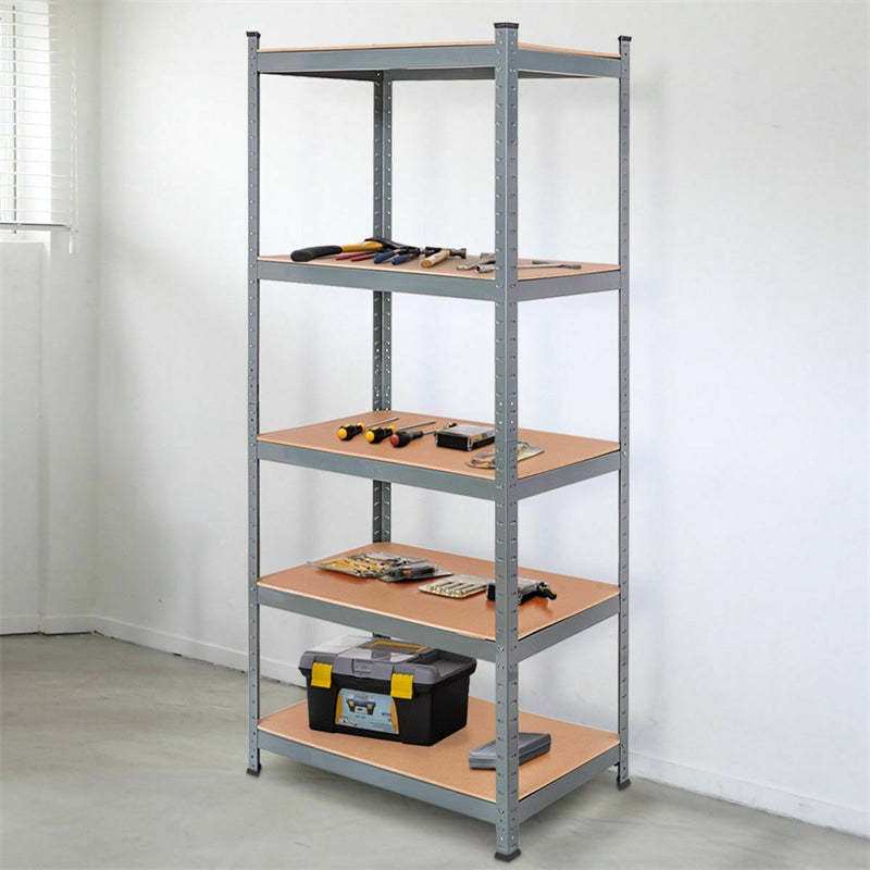 5-Tier Heavy Duty Shelving Unit, 72" Adjustable Steel Storage Shelf Boltless Organizer Rack for Garage Warehouse Home Pantry, 2925LBS Capacity