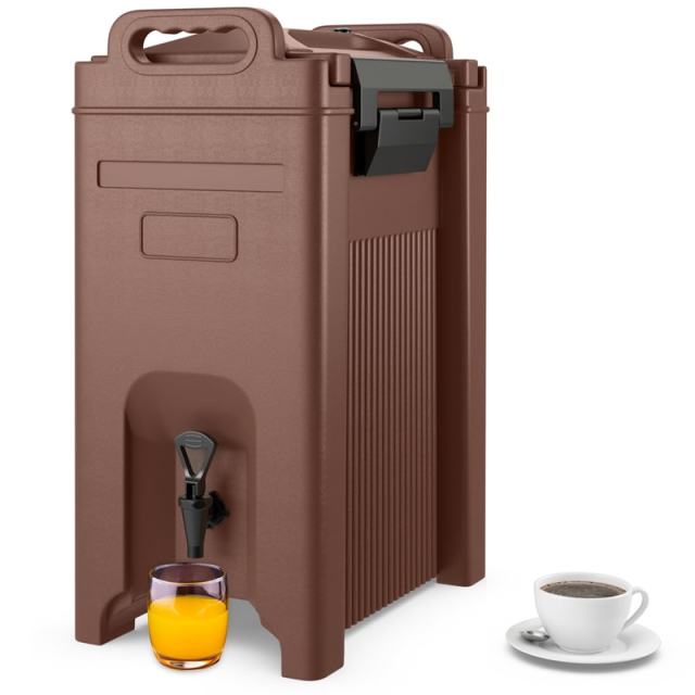 5 Gallon Insulated Beverage Dispenser/Server Food-grade Hot & Cold Drink Carrier with Handles & Spring Action Faucet