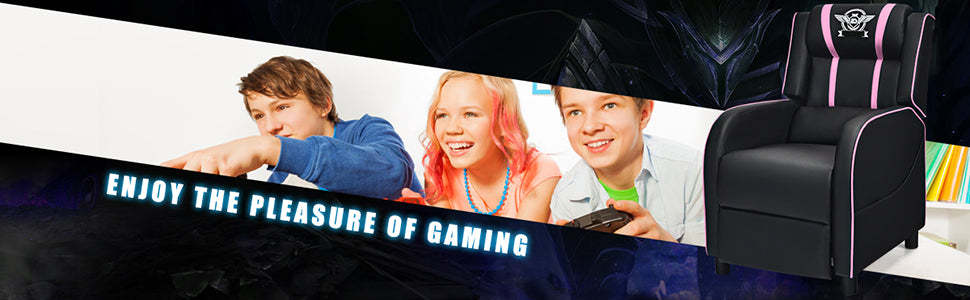 Massage Gaming Chair Racing Style Recliner Sofa Adjustable PU Leather Game Chair Home Theater Seat