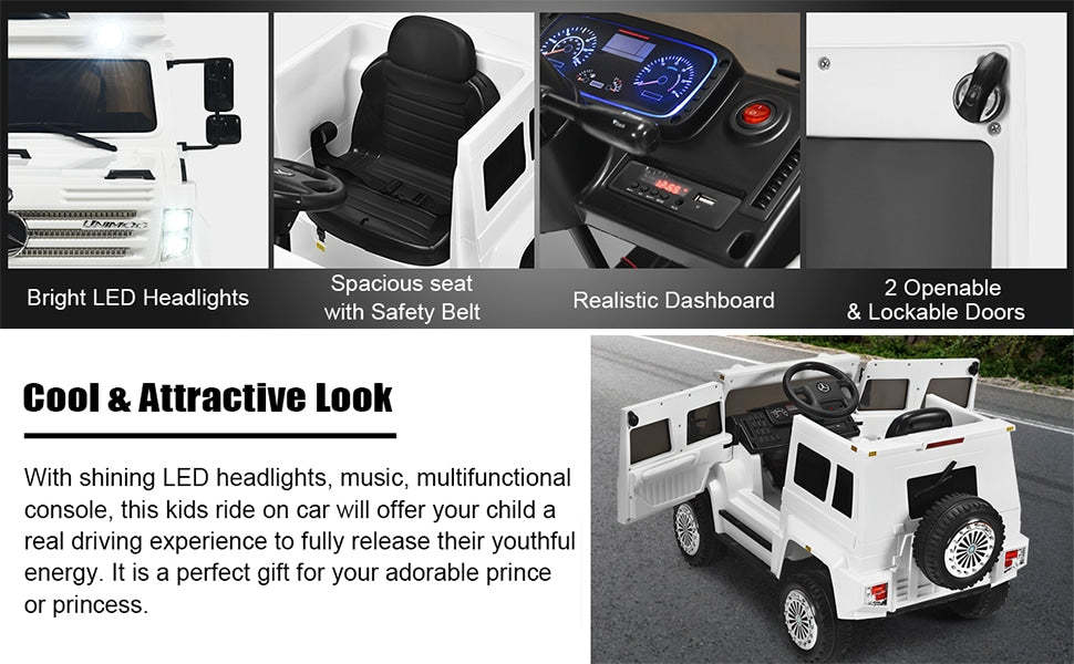 12V Mercedes-Benz Unimog Kids Electric Ride On Off-Road Vehicle with Remote Control