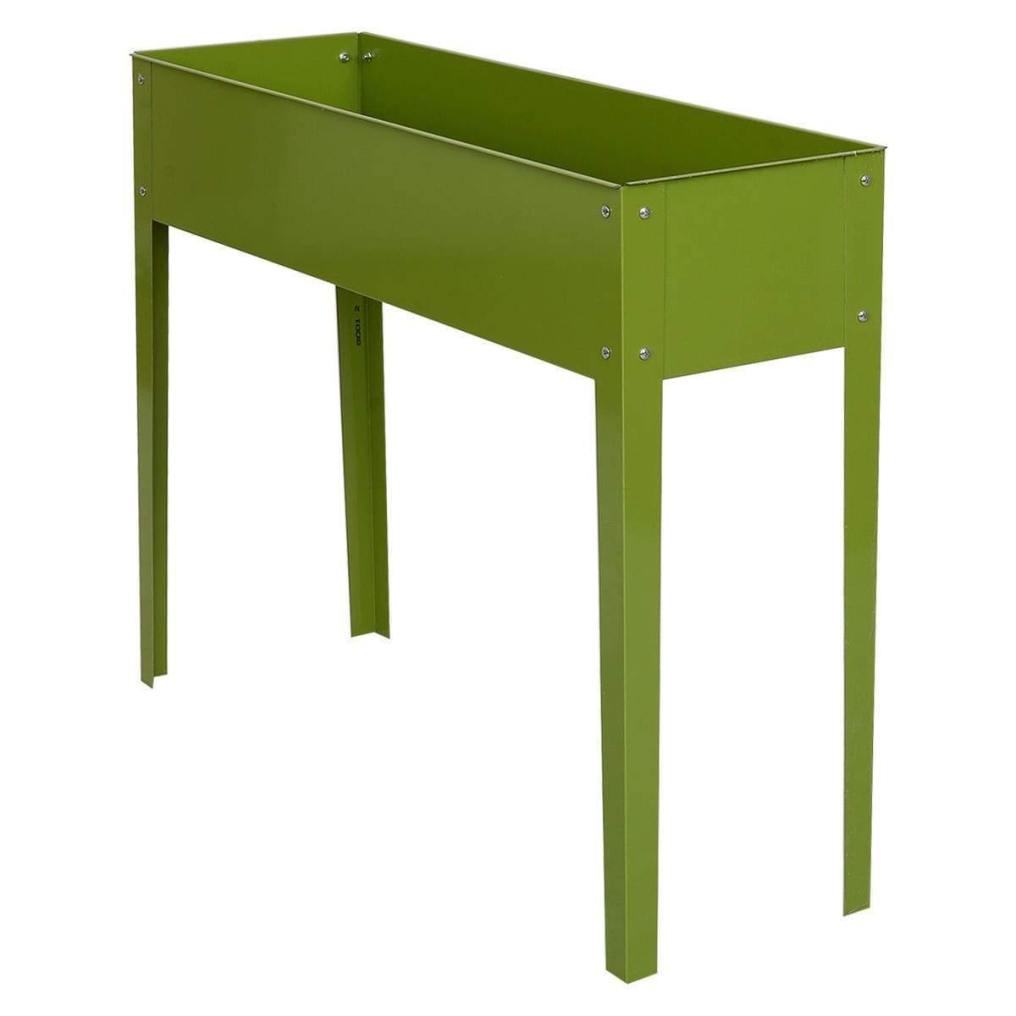 Raised Garden Bed, Metal Elevated Planter Box with Legs & Drainage Holes, Standing Garden for Vegetables Flowers Indoor Outdoor 40"L x 13W" x 31.5"H