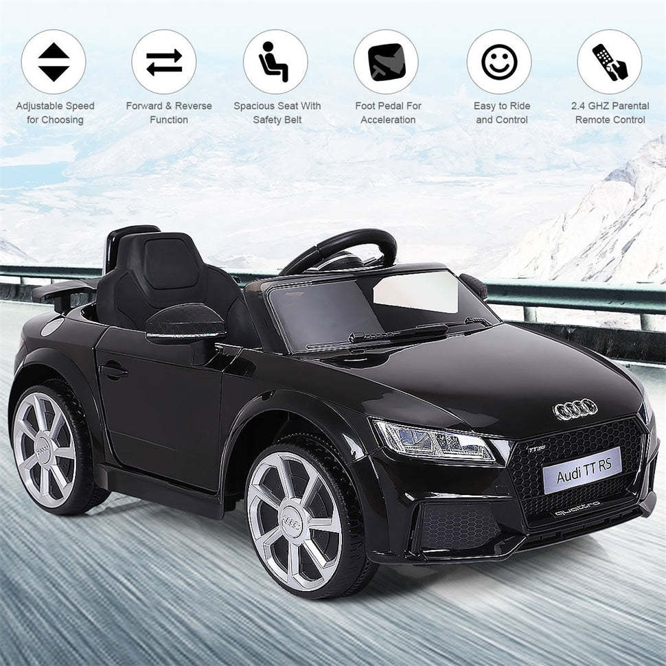 12V Kids Electric Ride On Car Licensed Audi TT RS with Parental Remote Control