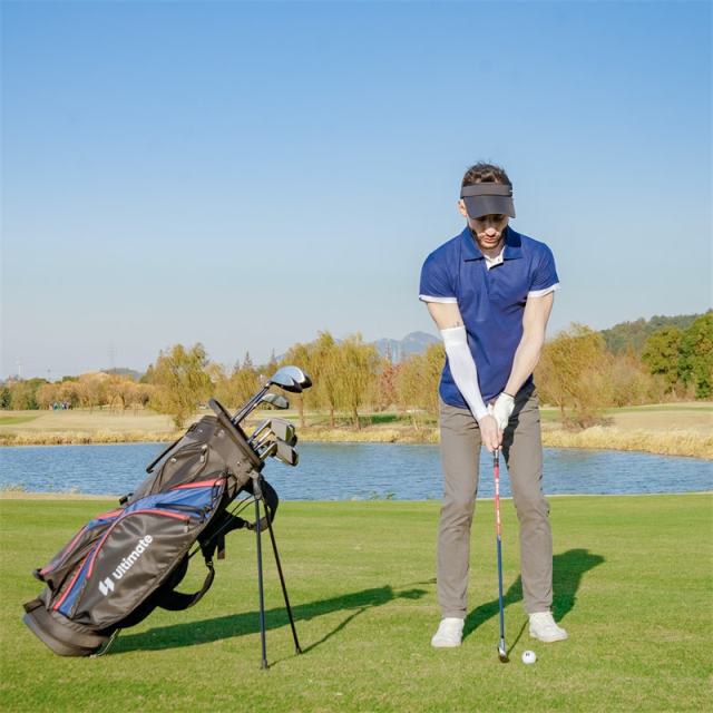 12 Pieces Men's Complete Golf Club Set Right Hand, Golf Club Package Set with 460CC Alloy Driver, #3 Fairway, Rain Hood, Portable Golf Stand Bag
