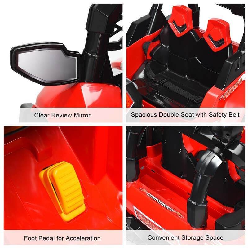 12V Kids Ride On SUV Car Electric Riding Vehicle with Remote Control LED Lights