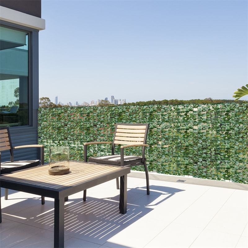 Faux Ivy Privacy Fence Screen, Artificial Decorative Hedge Panel, Vine Leaf Greenery Fence Cover for Garden, Patio & Porch Decor