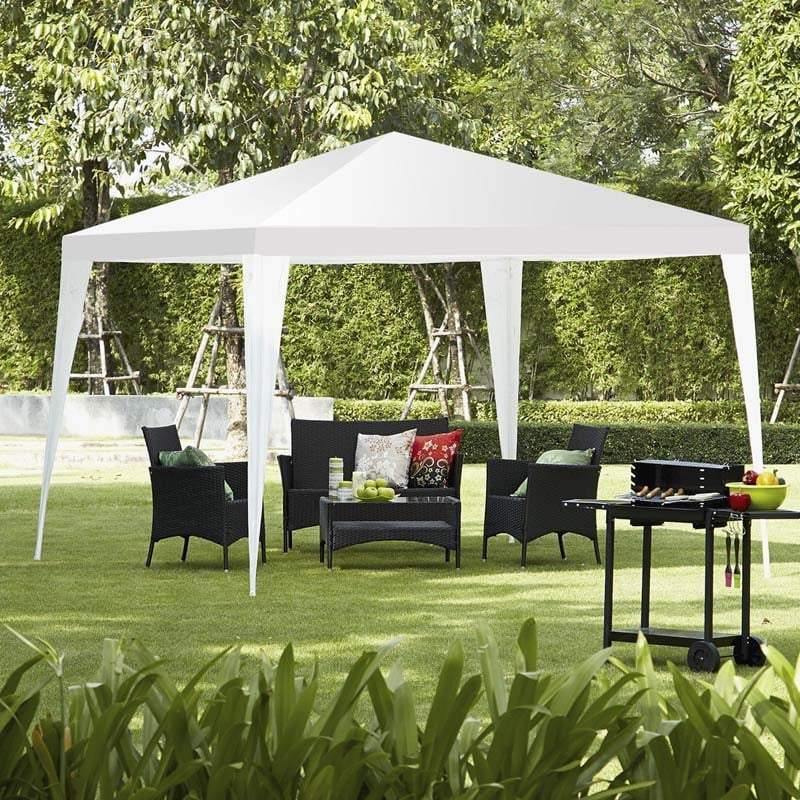 10 x 10ft Canopy Tent Outdoor Wedding Party Event Tent for Patio Backyard, Heavy-duty Pavilion Catering Tent
