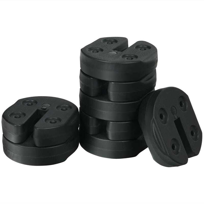 4/6/8 Piece Canopy Weights, Water/Sand Filled Weight Plates with No-Pinch Design & Straps for Umbrellas, Tents, Gazebos