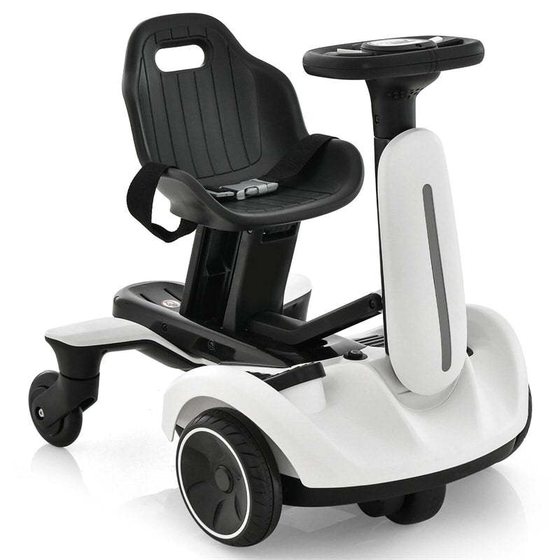 6V Electric Kids Ride-On Drift Car with 360° Spin, 2-Position Adjustable Seat, Horn & Engine, Drifting Go Kart Toy for Boys & Girls