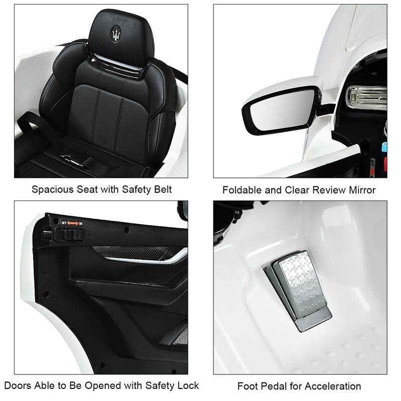 6V Kids Maserati Licensed Electric Ride-on Car with 2.4G Remote Controller