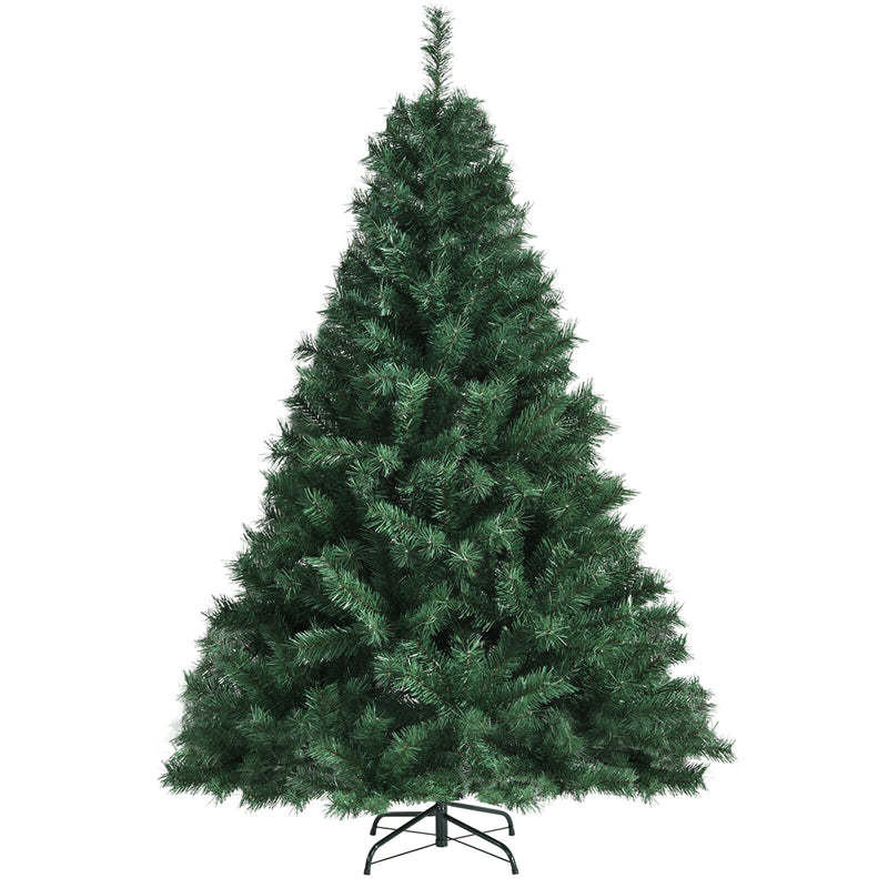 5ft Purely Green Hinged Artificial Christmas Tree with Metal Stand