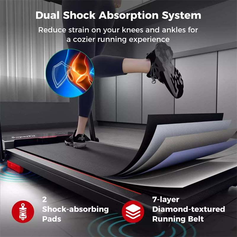 3-in-1 Folding Treadmill, 2.5HP Walking Pad & Under Desk Treadmill 340LB Capacity w/ Handlebar, LED Display, Remote, App Control for Home Office