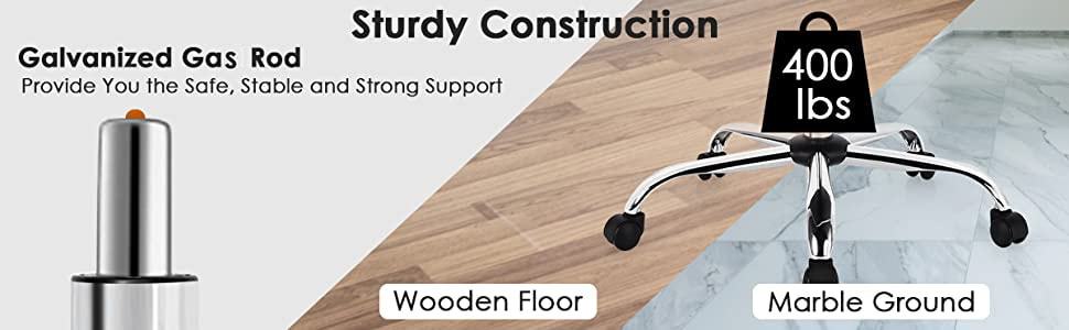 High Back Executive Office Chair Adjustable Swivel Office Chair with Flip-up Arm & Thick Padding for Home Office