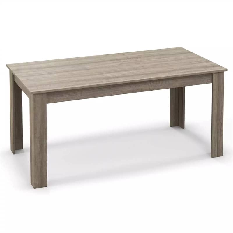 63" Rectangular Dining Table for 4-6 People, Farmhouse Wood Kitchen Table with Heavy Duty Legs, 330LBS Capacity for Living Room, Home Office