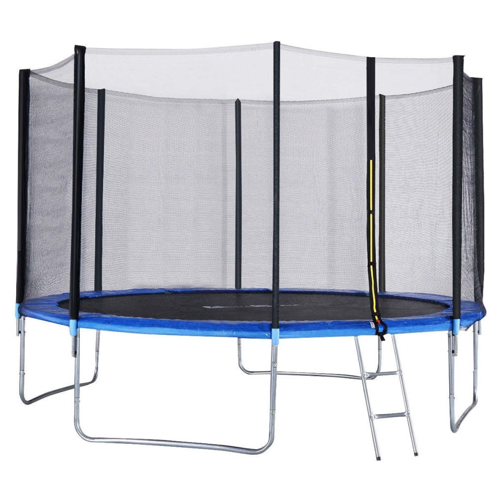 12 ft Trampoline Combo Bounce Jump with Spring Pad and Enclosure Net