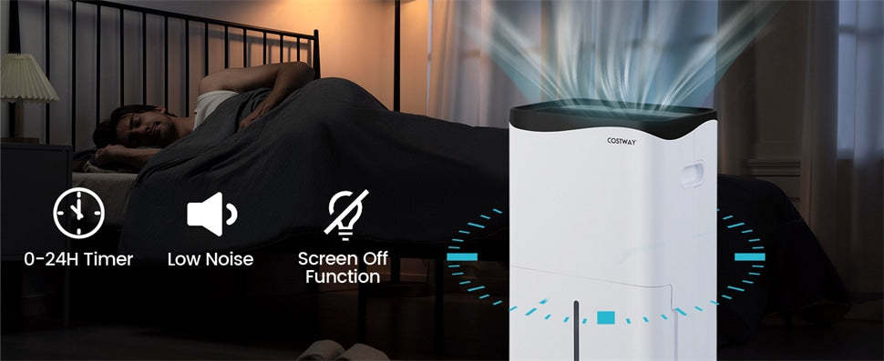 5500 Sq.Ft Dehumidifier for Home Basements, 100-Pint Dehumidifier with Smart App & Alexa Control and Drain Hose