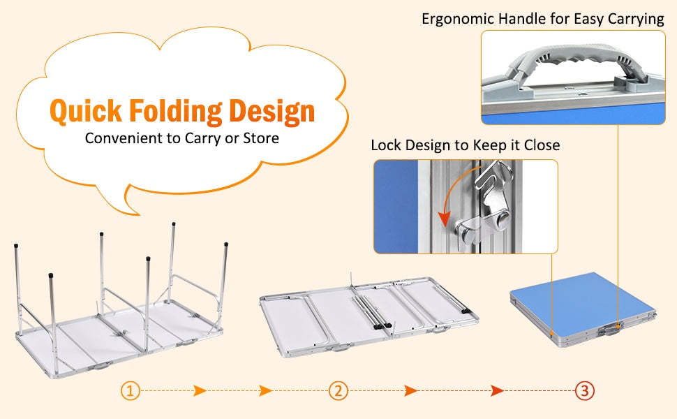 60" Portable Table Tennis Table Folding Ping Pong Table with Net, 2 Paddles & 4 Balls, Multipurpose Freestanding Table for Indoor Outdoor Use