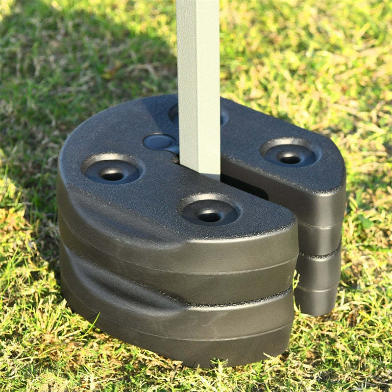 4/6/8 Piece Canopy Weights, Water/Sand Filled Weight Plates with No-Pinch Design & Straps for Umbrellas, Tents, Gazebos