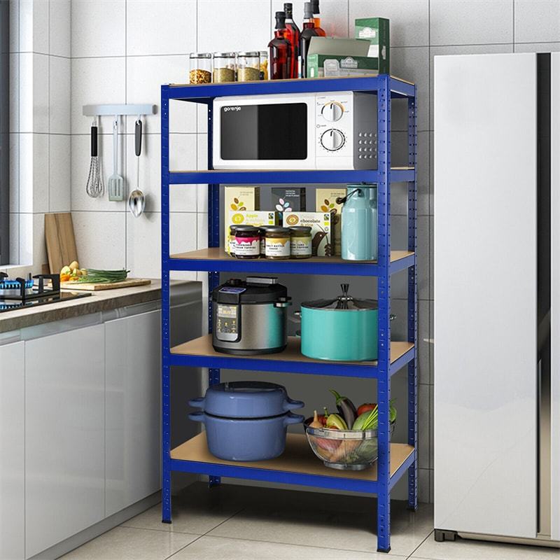 5-Tier Heavy Duty Shelving Unit, 72" Adjustable Steel Storage Shelf Boltless Organizer Rack for Garage Warehouse Home Pantry, 2925LBS Capacity