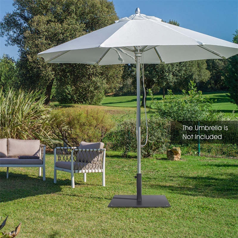 35 LBS 20" Heavy Duty Patio Umbrella Stand Weighted Base with 4 Adjustable Footpads
