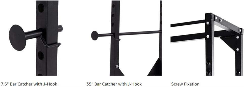 Heavy Duty Adjustable Power Rack Strength Training Power Cage Multifunctional Fitness Squat Rack Dumbbell Rack for Home Gym