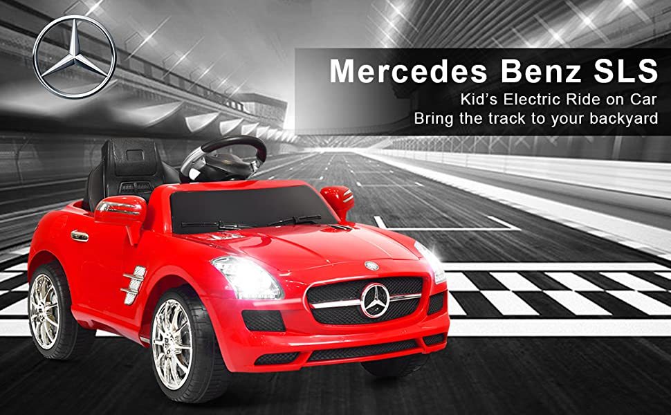 Licensed Mercedes Benz SLS 6V Electric Kids Ride On Car with Remote Control MP3