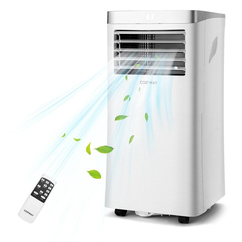 8000 BTU Portable Air Conditioner 3-in-1 Air Cooler with Fan & Dehumidifier Mode Remote Control