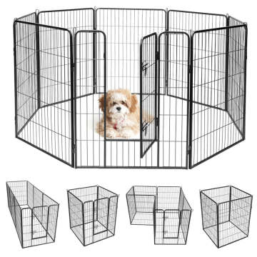 Dog Play Pen Dog Playpen Panels Pet Fence Metal 32