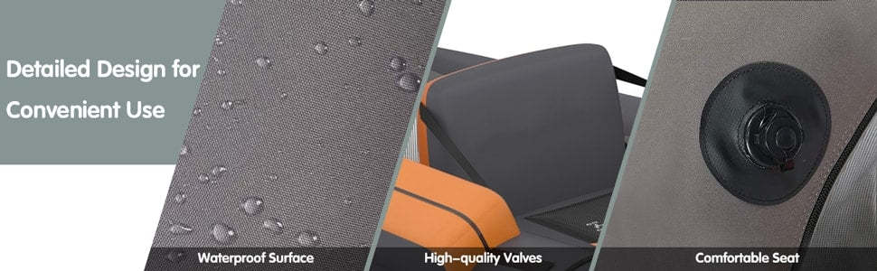 Fishing Float Tube 350lbs Inflatable Fishing Boat Portable Backpack Belly Boat with Pump, Paddle, Fish Ruler, Flippers & Storage Pockets