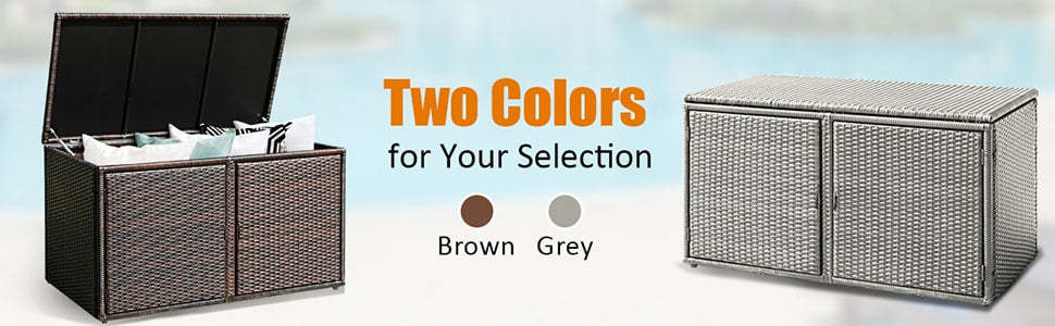 Bestoutdor deck box storage box patio container