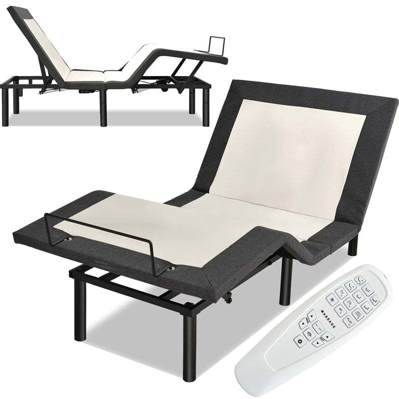 Queen Adjustable Bed Base Zero Gravity Electric Bed Frame with Massage Mode & Remote Control