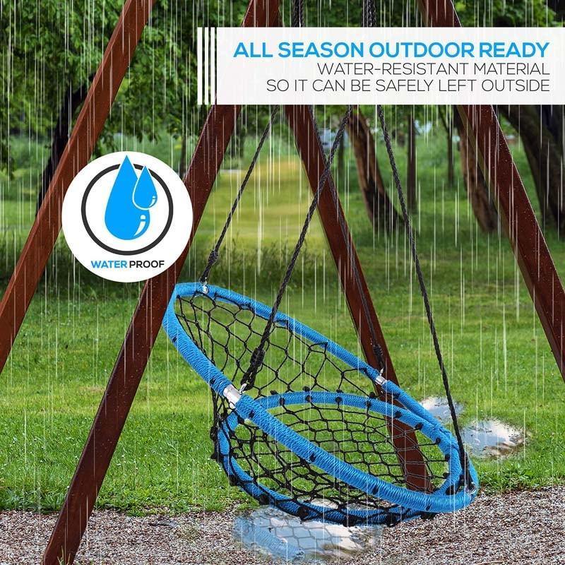 35.5" Kids Indoor Outdoor Round Circle Saucer Swing