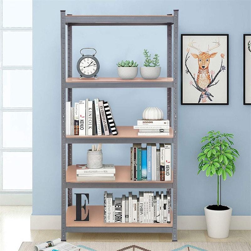 5-Tier Heavy Duty Shelving Unit, 72" Adjustable Steel Storage Shelf Boltless Organizer Rack for Garage Warehouse Home Pantry, 2925LBS Capacity