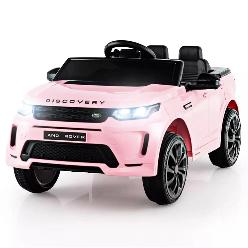12V Kids Ride On Car, Licensed Land Rover Electric Vehicle with Remote Control, LED Lights, Lockable Doors, Speed Switch Sound & Music