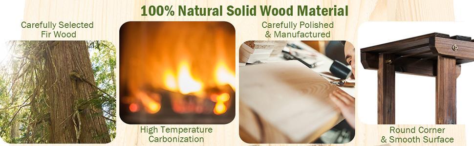 7-Tier Wood Plant Stand Flower Pot Display Rack Multifunctional Storage Shelf for Indoor Outdoor Patio Garden Yard