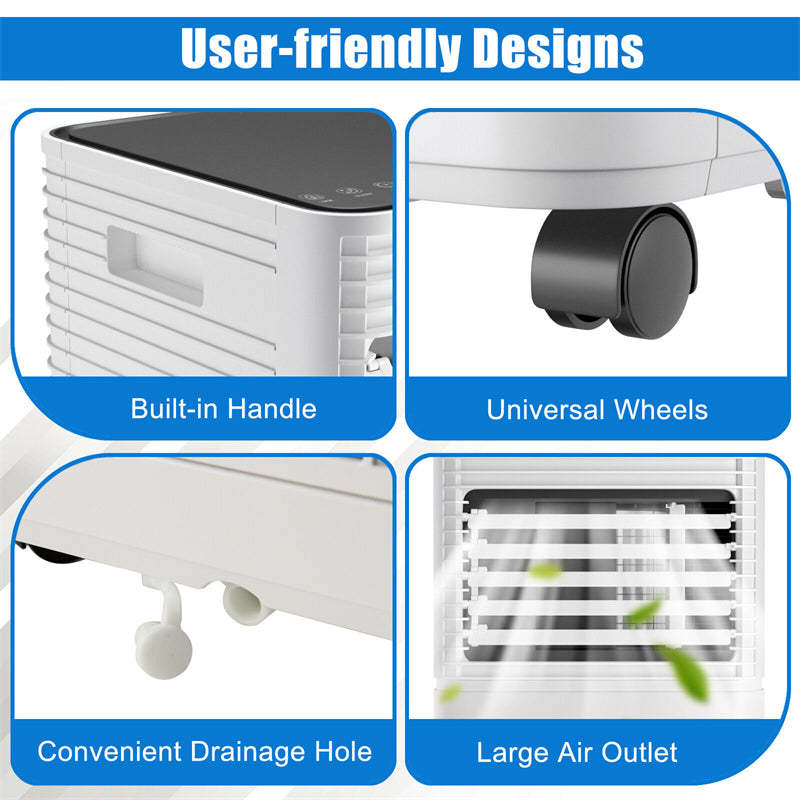 8000 BTU Portable Air Conditioner, 3-in-1 AC Unit Cools 230 sq.ft with Dehumidifier, Fan & Sleep Mode, Remote, Vent Kit for Bedroom, Office