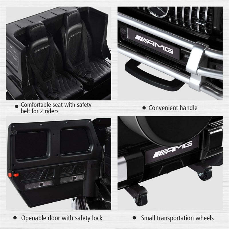 Licensed Mercedes Benz G63 12V 2-Seater Kids Electric Ride on Car with Remote Control