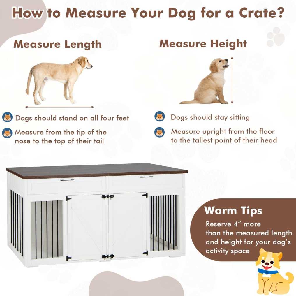 Large Double Dog Crate Furniture 72" Indoor Dog Kennel with Removable Room Divider, 2 Drawers & Doors for Medium Large Dogs