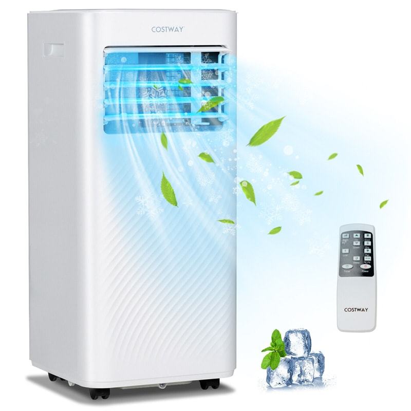 8000 BTU Portable Air Conditioner 4-in-1 AC Cooling Unit with Remote Control, Dehumidifier, Sleep Mode, Window Kit, Personal AC Unit for Bedroom