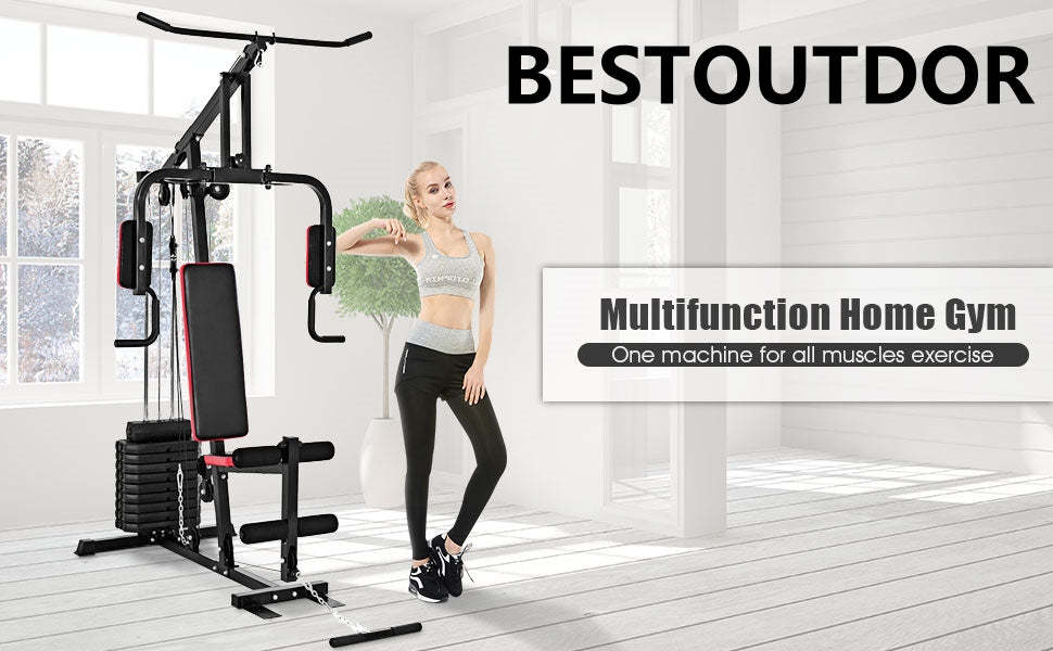 Multifunctional Cross Trainer Home Gym Exercise Workout Equipment Fitness Strength Machine