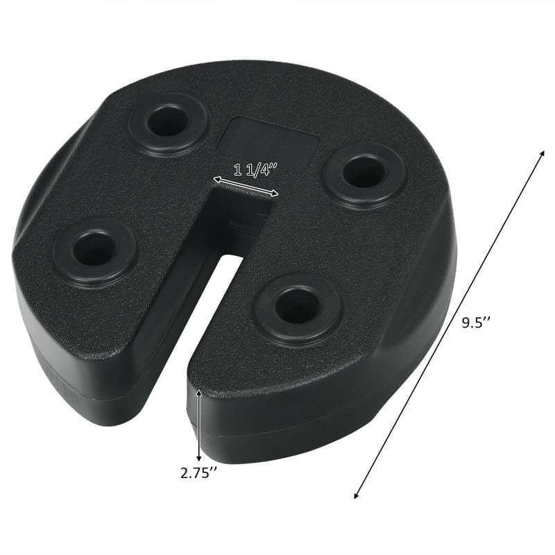 4/6/8 Piece Canopy Weights, Water/Sand Filled Weight Plates with No-Pinch Design & Straps for Umbrellas, Tents, Gazebos