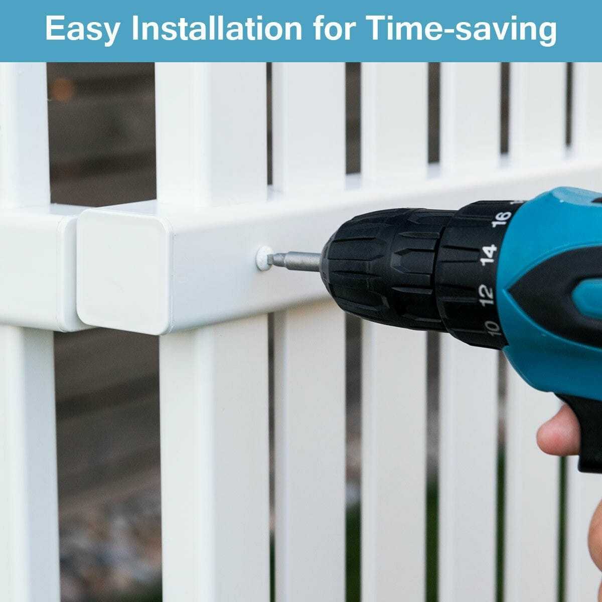 36" x 48" Outdoor Fence Garden Privacy Screen Space Divider with 2 Panels