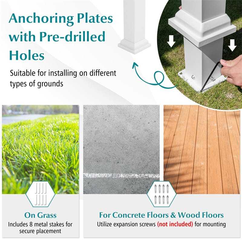 12’ x 10’ Aluminum Pergola with Retractable Canopy, Outdoor Pergola Extra Large Patio Pergola Sun Shelter Pavilion for Deck Porch Garden Yard