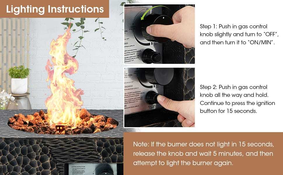 16" Square Propane Fire Pit, 30,000 BTU Auto-Ignition Outdoor Gas Fire Pit with Protective Cover, Touch-up Pen & Lava Rocks