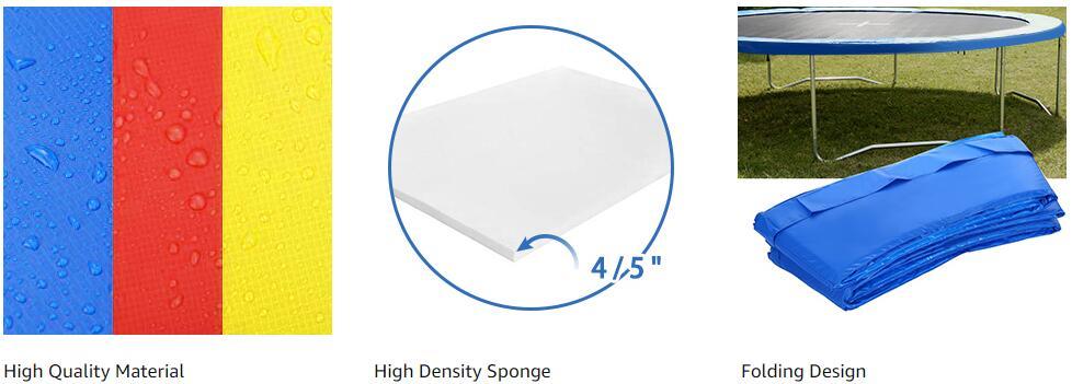 12 Ft Round Trampoline Pad Safety Spring Pad Replacement Cover