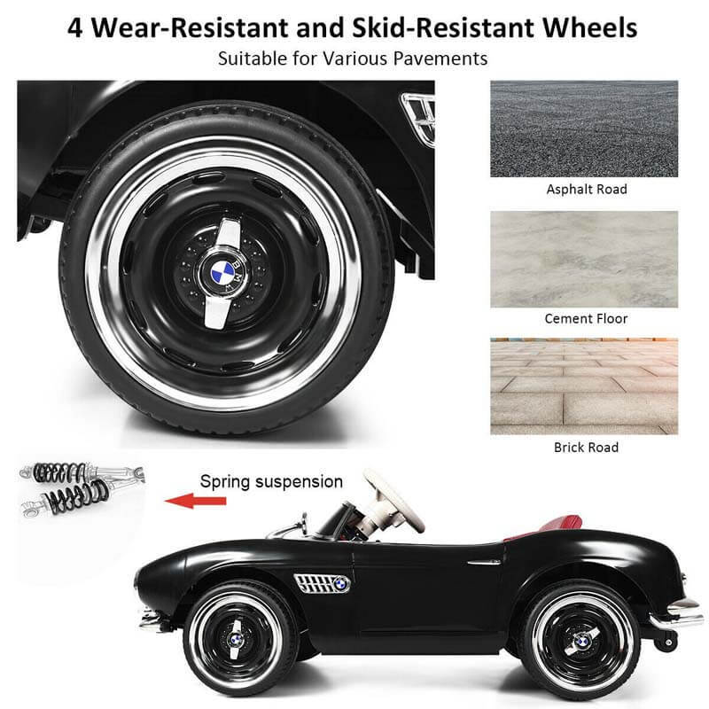 12V Kid's BMW 507 Licensed Electric Ride On Retro Car